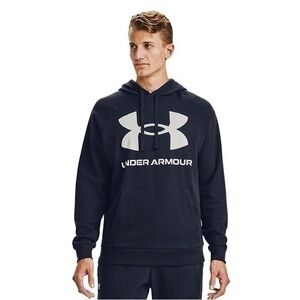 NWT. UNDER ARMOUR Men’s Rival Fleece Big Logo Hoodie